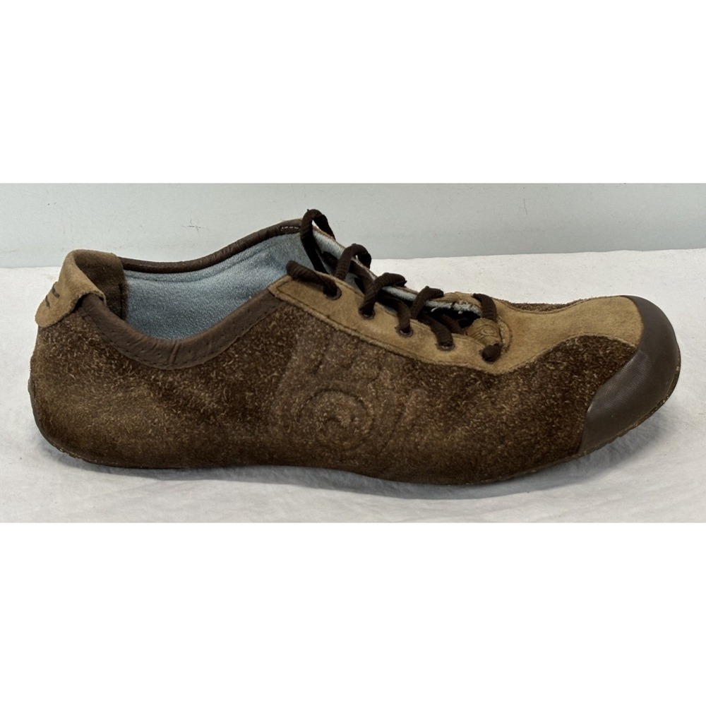 Teva Keagan Comfort Shoes Women's 9.5 Brown Suede Lace Up Sneakers